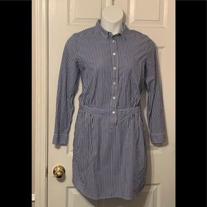 Banana Republic stripe shirt dress